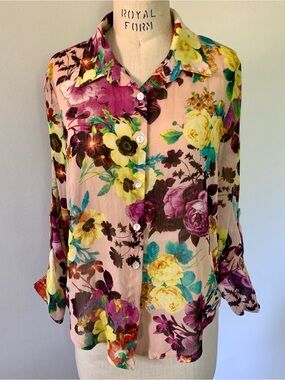 About A Girl Floral Blouse